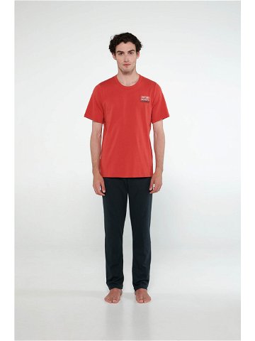 Vamp – Pánské pyžamo s krátkým rukávem RED STRUDEL XL 19922 – Vamp