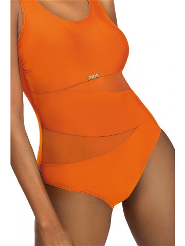 Dámské jednodílné plavky S36W-27 Fashion sport oranžové – Self S