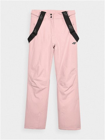 Dámské lyžařské kalhoty se šlemi 4FAW23TFTRF419-56S světle růžová – 4F XXL