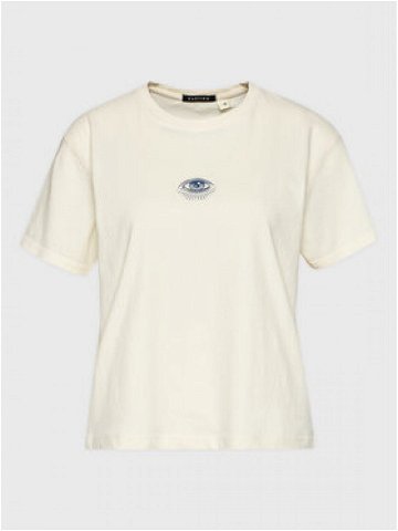 Kaotiko T-Shirt Desert Open AL015-01-M002 Écru Regular Fit