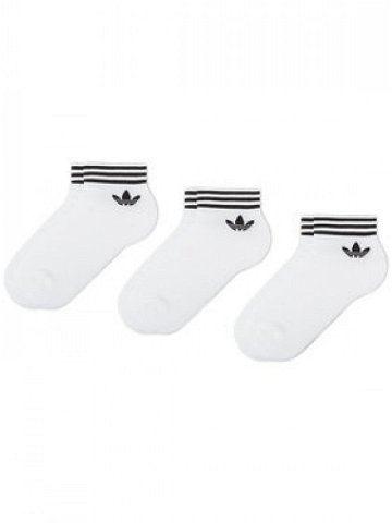 Adidas Sada 3 párů nízkých ponožek unisex Tref Ank Sck Hc EE1152 Bílá