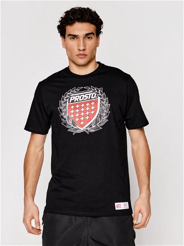 PROSTO T-Shirt KLASYK Cesar 1031 Černá Regular Fit