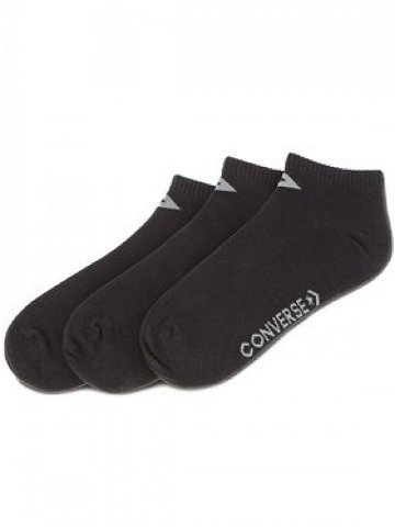 Converse Sada 3 párů nízkých ponožek unisex E747B-3020 Černá