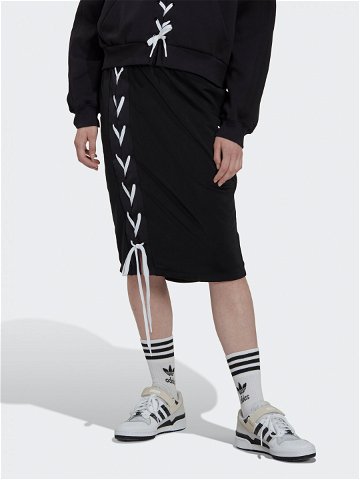 Adidas Midi sukně Always Original Laced HK5059 Černá Regular Fit