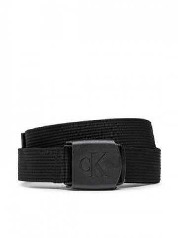 Calvin Klein Jeans Pánský pásek Logo Plaque Webbing Belt K50K510160 Černá