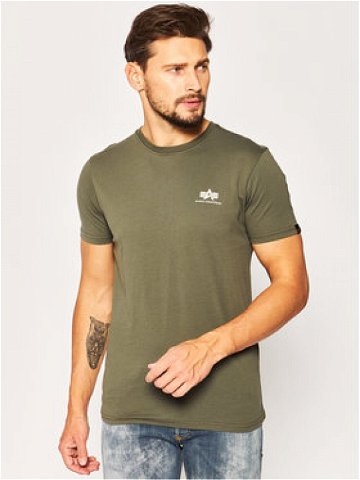 Alpha Industries T-Shirt Basic 188505 Zelená Regular Fit