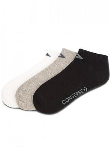 Converse Sada 3 párů nízkých ponožek unisex E747A-3020 Bílá