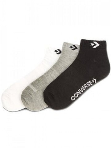 Converse Sada 3 párů nízkých ponožek unisex E746A-3020 Bílá