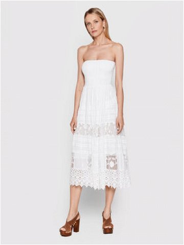Iconique Letní šaty Gaia IC22 096 Bílá Regular Fit