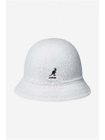 Oboustranný klobouk Kangol bílá barva K3555 WHITE BLACK-WHITE BLCK