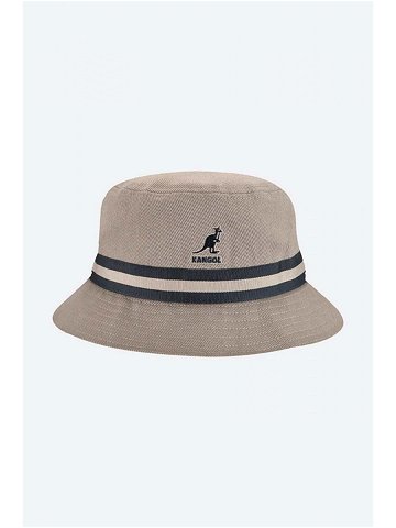 Bavlněný klobouk Kangol Stripe Lahinch tmavomodrá barva K4012SP GREY-GREY