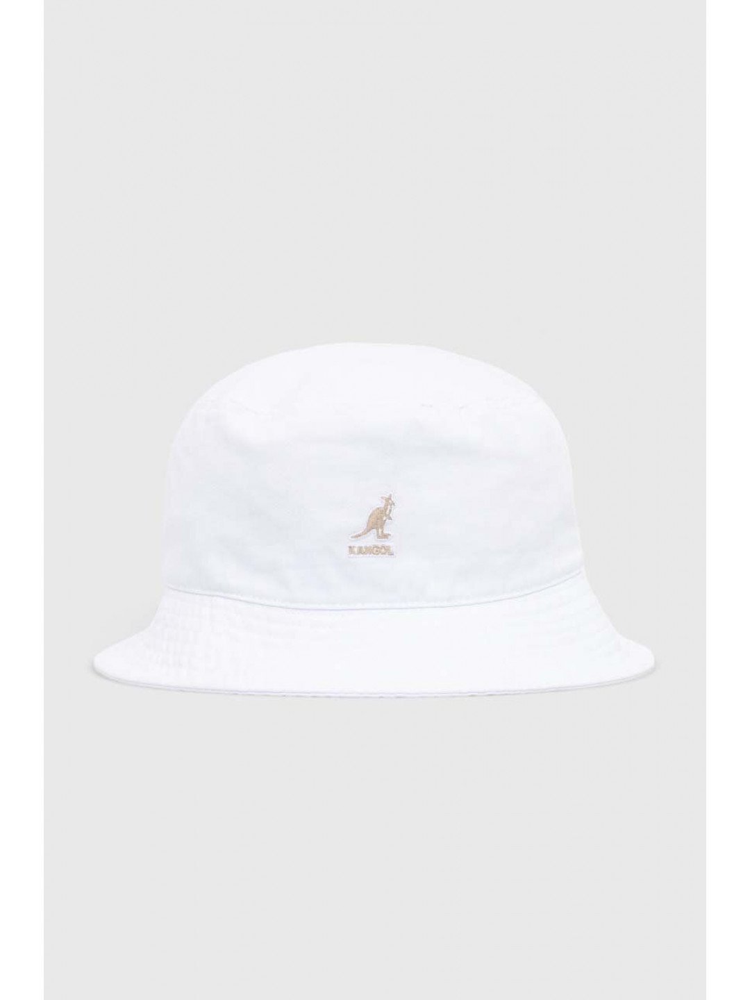 Bavlněný klobouk Kangol Washed Bucket bílá barva K4224HT-WHITE