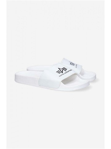 Pantofle Alpha Industries Slider bílá barva 106956 09-white