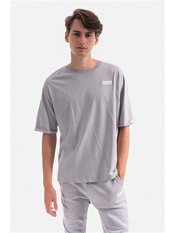 Bavlněné tričko Alpha Industries šedá barva 118532 643-grey
