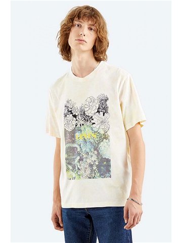 Bavlněné tričko Levi s Relaxed Fit Tee Sketch béžová barva s potiskem 16143 0153-cream