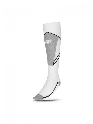 4F Lyžařské ponožky 4FWAW23UFSOF108 Bílá