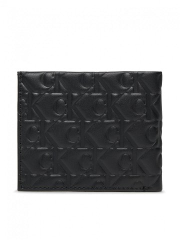 Calvin Klein Velká pánská peněženka Logo Print Bifold Id K50K511435 Černá