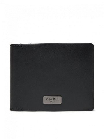 Calvin Klein Jeans Velká pánská peněženka Inst Plaque Bifold W Coin K50K511432 Černá