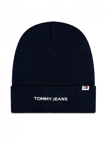 Tommy Jeans Čepice Linear Logo AW0AW15843 Tmavomodrá