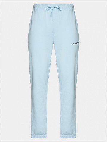 Calvin Klein Jeans Teplákové kalhoty Institutional Hwk Pant J30J324739 Světle modrá Regular Fit