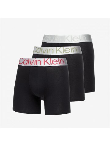 Calvin Klein Reconsidered Steel Cotton Boxer Brief 3-Pack Black Grey Heather