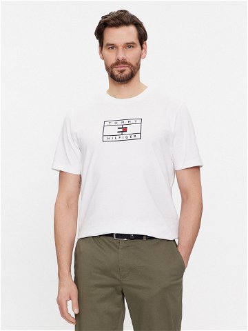 Tommy Hilfiger T-Shirt Big Graphic MW0MW34204 Bílá Regular Fit