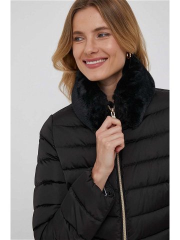 Péřová bunda Geox BETTANIE dámská černá barva zimní