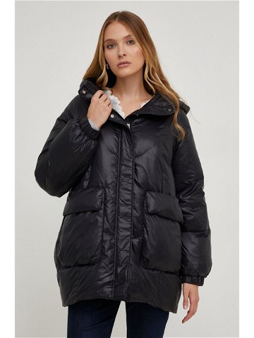 Péřová bunda Answear Lab dámská černá barva zimní