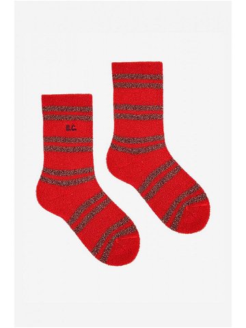 Dětské ponožky Bobo Choses červená barva