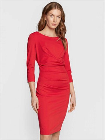 Rinascimento Koktejlové šaty CFC0110643003 Červená Regular Fit