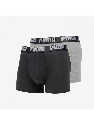 Puma 2 Pack Basic Boxers Dark Gray Melange