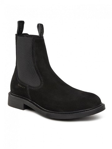 Gant Kotníková obuv s elastickým prvkem Millbro Chelsea Boot 27633415 Černá