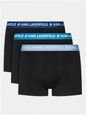 KARL LAGERFELD Sada 3 kusů boxerek 240M2108 Modrá