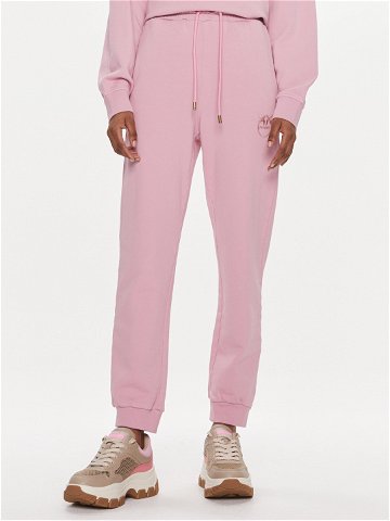 Pinko Teplákové kalhoty Carico 100371 A1N7 Růžová Regular Fit
