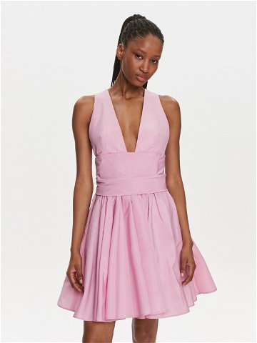 Pinko Koktejlové šaty 102777 Y3LE Růžová Regular Fit
