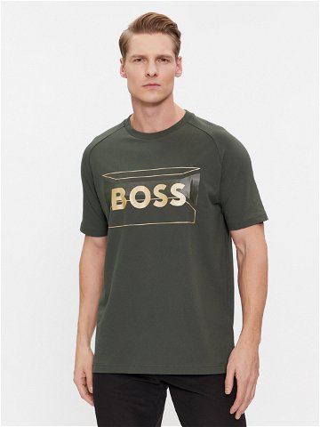 Boss T-Shirt 50514527 Zelená Regular Fit