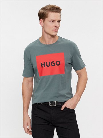 Hugo T-Shirt Dulive222 50467952 Zelená Regular Fit