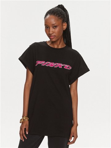 Pinko T-Shirt 103138 A1P7 Černá Relaxed Fit
