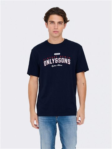 Only & Sons T-Shirt Lenny 22028593 Tmavomodrá Regular Fit