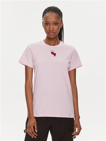 Pinko T-Shirt 100789 A1P8 Růžová Regular Fit