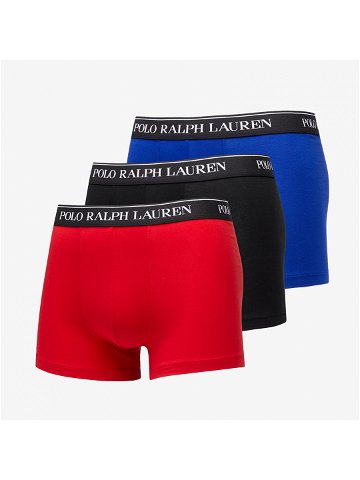 Ralph Lauren Stretch Cotton Classic Trunk 3-Pack Blue Red Black