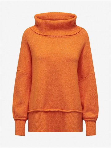 Oranžový dámský oversize svetr ONLY Hazel