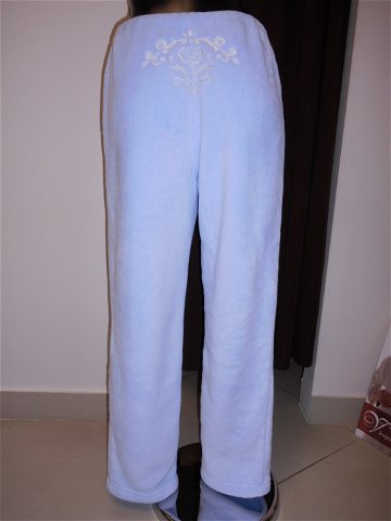 Dámské domácí kalhoty s výšivkou světle modrá S model 3027363 – Vestis