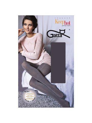 Model 5422080 HOT Hladké dámské punčochové kalhoty 3D – Gatta Barva grafit Velikost 4-L