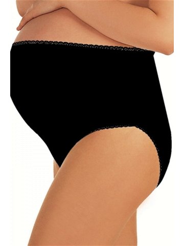 Těhotenské kalhotky Mama maxi black – ITALIAN FASHION černá XL