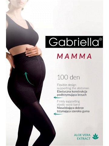 Těhotenské punčocháče 174 model 6350374 nero – Gabriella Barva černá Velikost 4