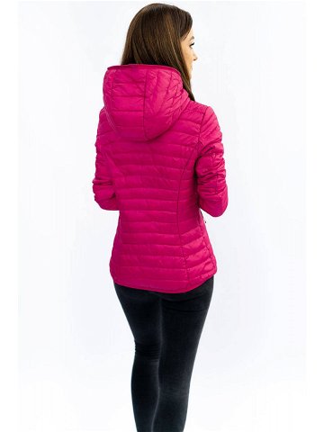 Prošívaná bunda v barvě s kapucí růžová S 36 model 7107396 – S WEST