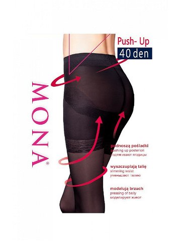 Dámské punčochové kalhoty Mona Push-Up 40 den odstín béžové 3-M