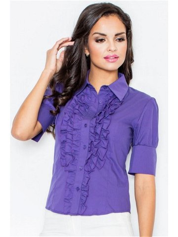 Dámská košile model 8181522 – Figl Velikost S Barvy fialová