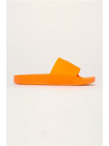 Plážové pantofle model 8385518 neonově oranžová neonová oranžová 39 – Guess